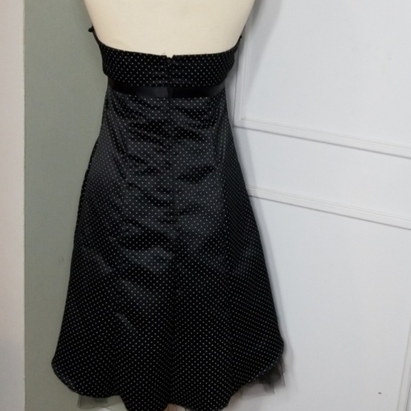 Vintage 90s Polka Dot Halter Dress Pinup Retro - Picture 2 of 7